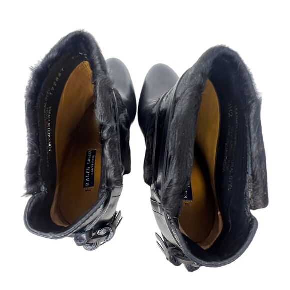 Ralph Lauren Collection Purple Label Tessie Shearling Boots Size 7.5B - Picture 7 of 10